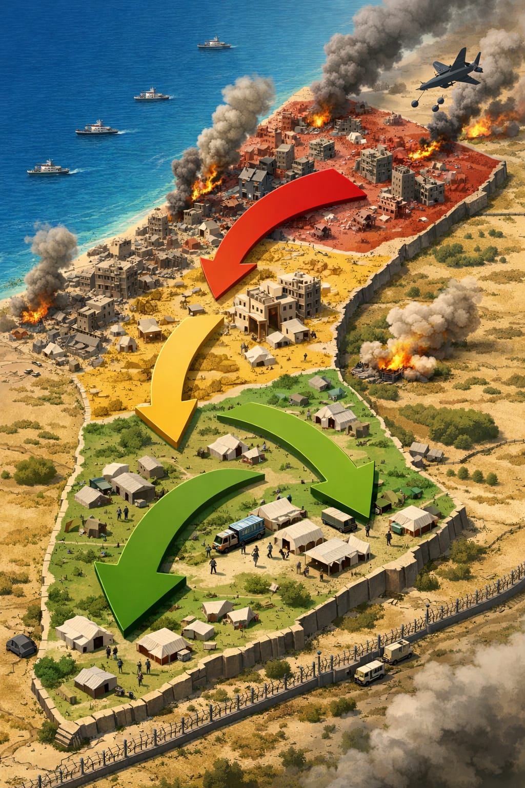 خريطة الإخلاء في غزة: كيف تغيرت عناوين السكان خلال الحرب؟