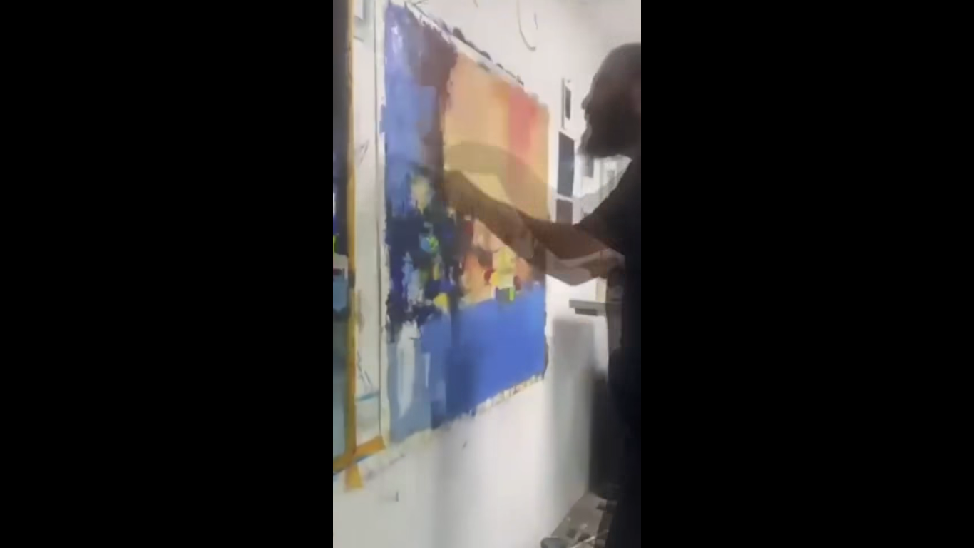 A photo story portraying how Palestinian artists face death with colors