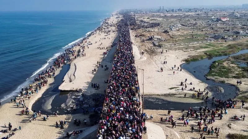 التقرير الشهري لرصد حالة النزوح الداخلي في قطاع غزة يناير – 2025